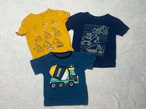 Lot of 3 Toddler Boy Construction T-Shirts Size 3T
